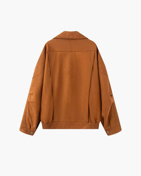 Vintage Suede Drape Jacket