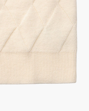 Diamond Knit Crewneck Sweater